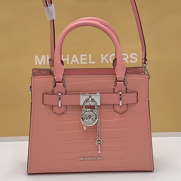 MICHAEL KORS
Hamilton Small Crocodile Embossed Faux
Leather Satchel
PRIMROSE - Picture 3 of 13